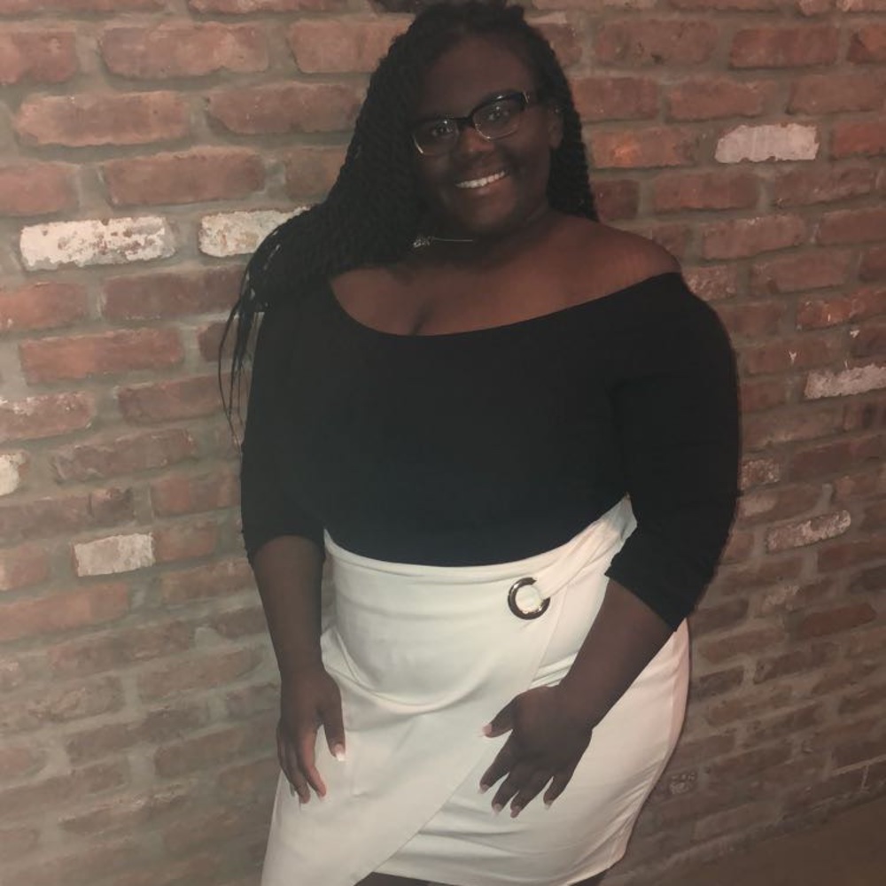 Cream Wrap Skirt with gold ring